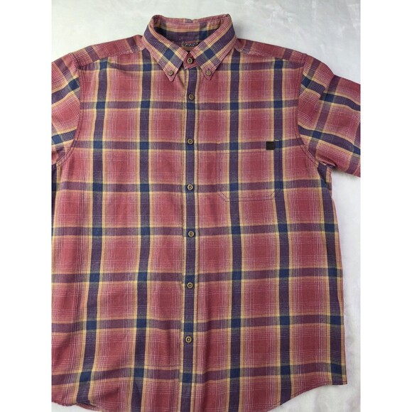 SOLARIS Men's Large Flannel Long Sleeve Button Up Shirt - Picture 1 of 8